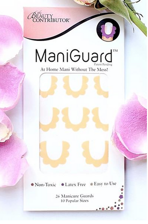 Maniguard in Yellow. Nail polish guard.